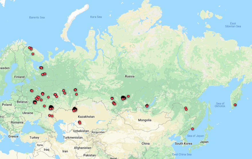 Nuclear Missile Silo Locations Map